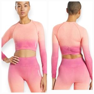 SOLD Gymshark Adapt Ombre Long Sleeve Crop Top
